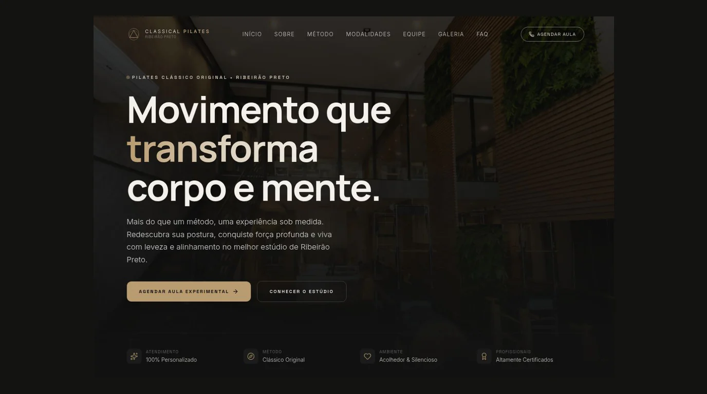 Screenshot of Estúdio de Pilates
